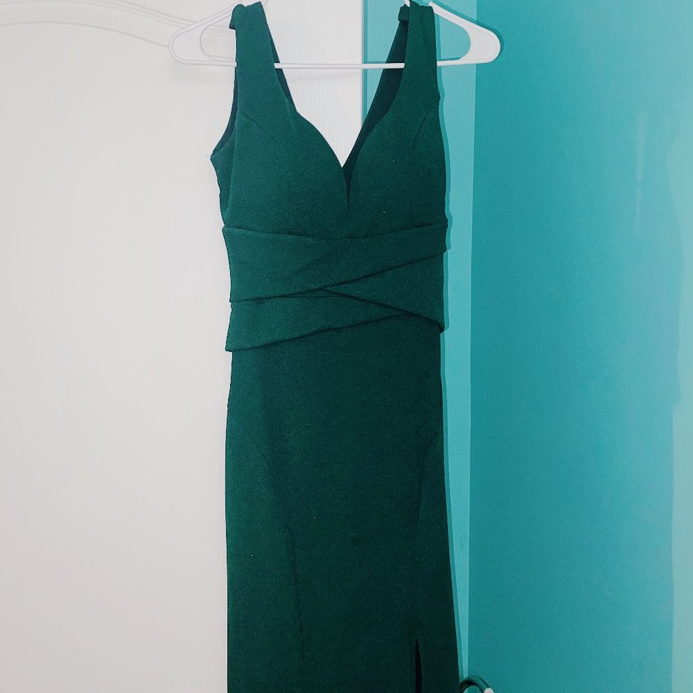 Forest Green Windsor Prom Dress/Evening Gown with Slit